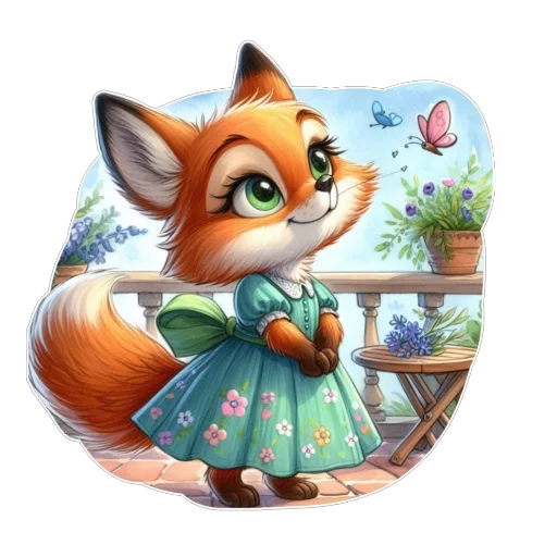 ❤ Стикер «Лис» для Telegram