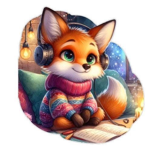 ❤ Стикер «Лис» для Telegram