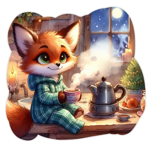 ❤ Стикер «Лис» для Telegram