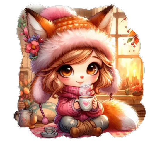 ❤ Стикер «Лис» для Telegram