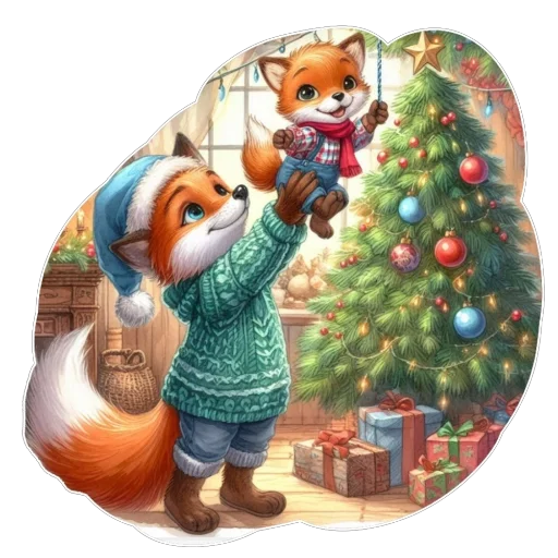 ❤ Стикер «Лис» для Telegram