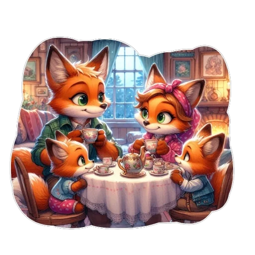 ❤ Стикер «Лис» для Telegram