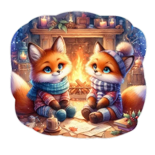 ❤ Стикер «Лис» для Telegram