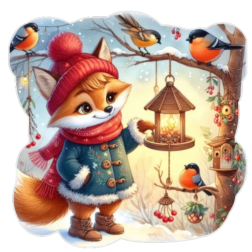 ❤ Стикер «Лис» для Telegram