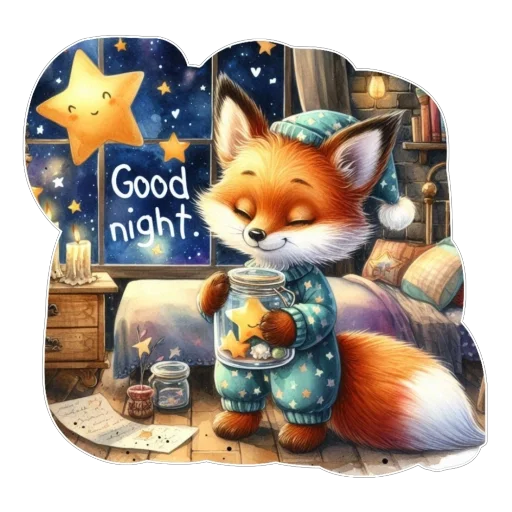 ❤ Стикер «Лис» для Telegram