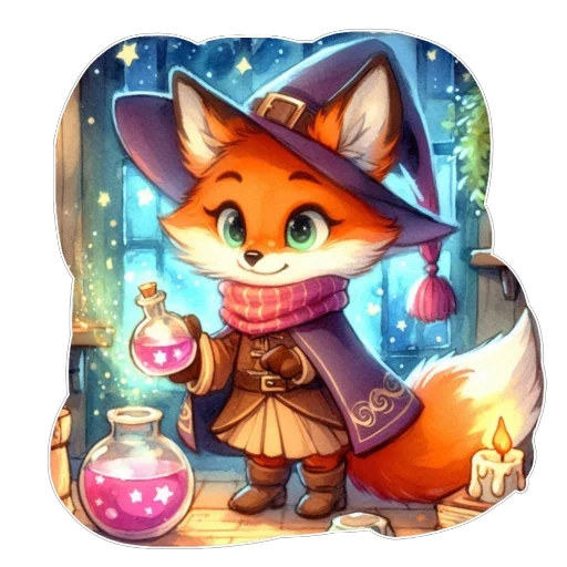 ❤ Стикер «Лис» для Telegram