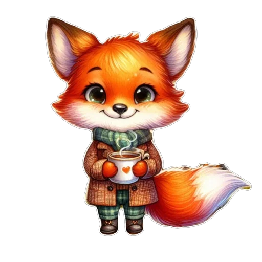 ❤ Стикер «Лис» для Telegram