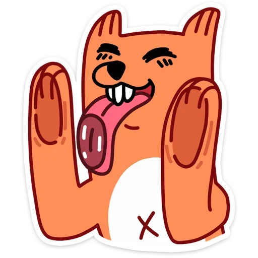 😛 Стикер «Лис из вк» для Telegram