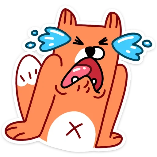 😭 Стикер «Лис из вк» для Telegram