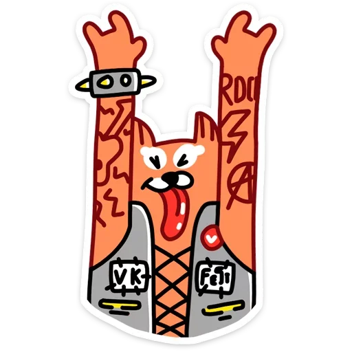 🤘 Стикер «Лис из вк» для Telegram