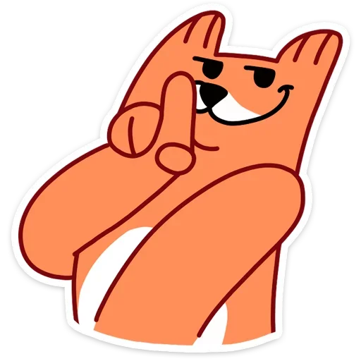 🤐 Стикер «Лис из вк» для Telegram