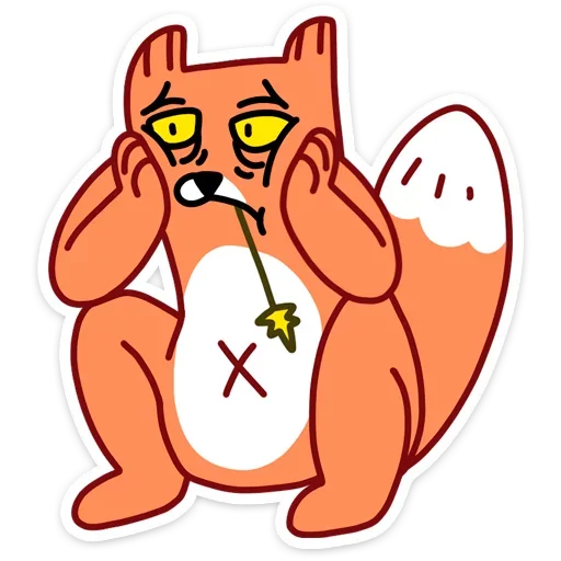 😔 Стикер «Лис из вк» для Telegram