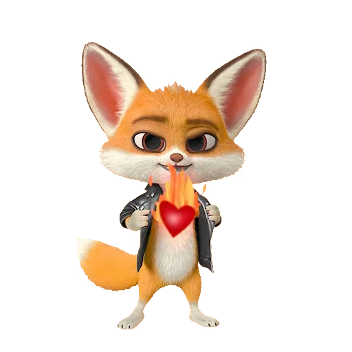 🦊 Стикер «Лис ловелас» для Telegram