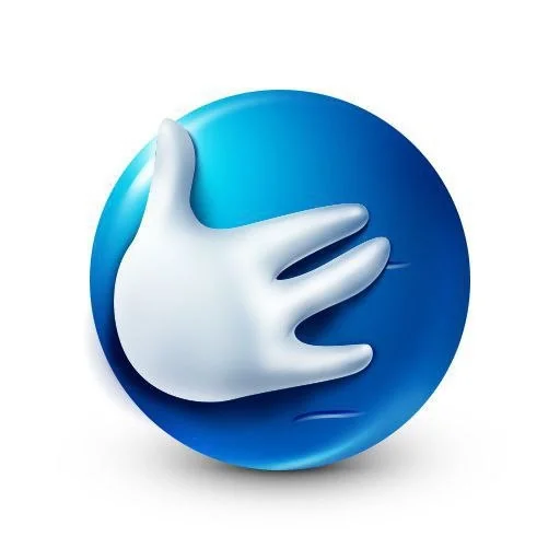 🖐 Стикер «синий челик» для Telegram