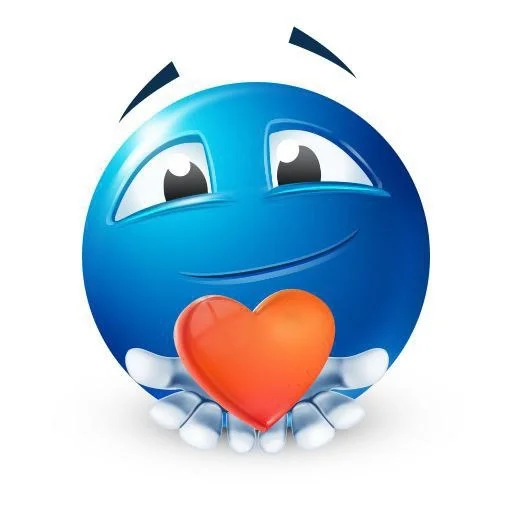 ❤️ Стикер «синий челик» для Telegram