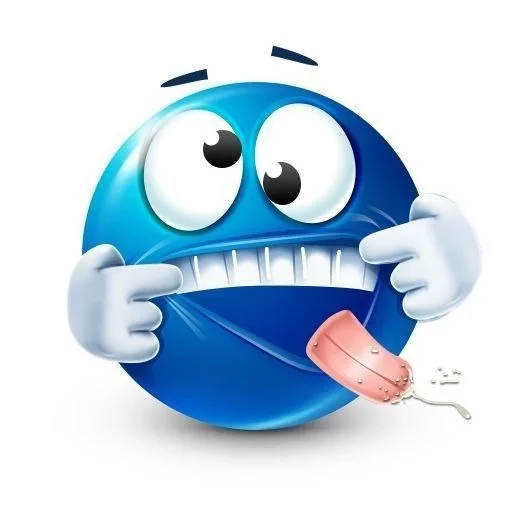 Стикерпак синий челик для Telegram