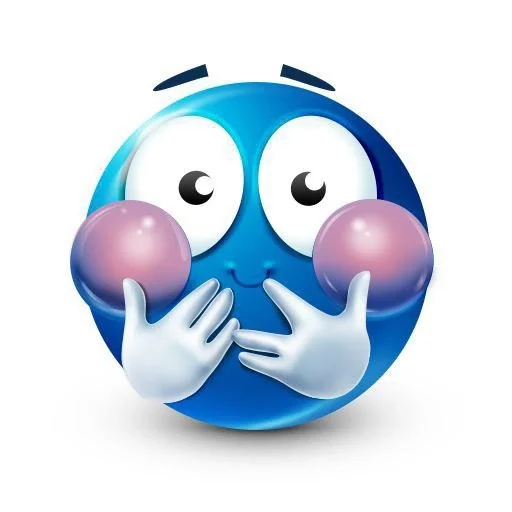 🤗 Стикер «синий челик» для Telegram