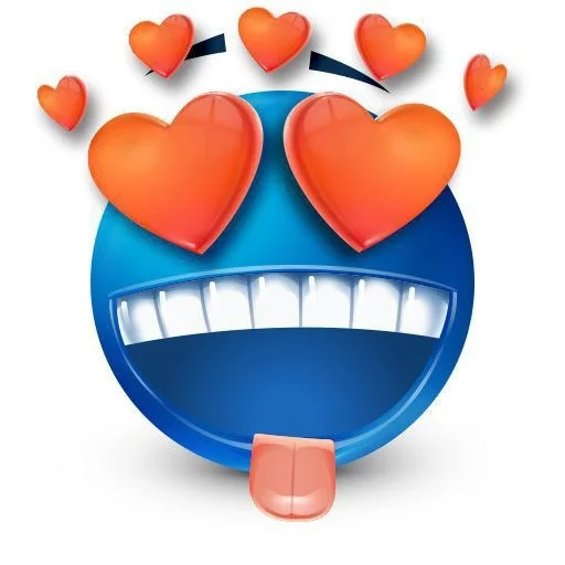🥰 Стикер «синий челик» для Telegram