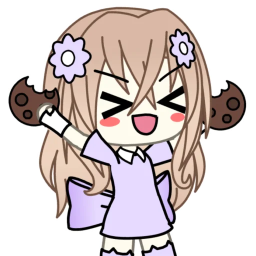 🍪 Стикер «lisa purple» для Telegram