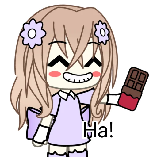 🍫 Стикер «lisa purple» для Telegram