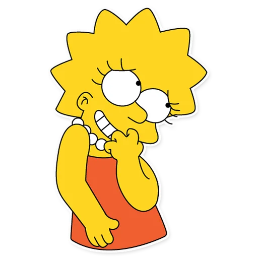 😅 Стикер «Lisa Simpson» для Telegram