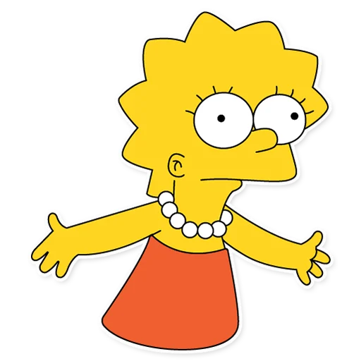 😐 Стикер «Lisa Simpson» для Telegram