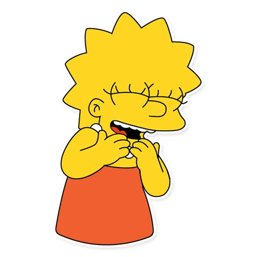 😄 Стикер «Lisa Simpson» для Telegram