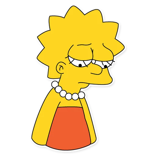 😞 Стикер «Lisa Simpson» для Telegram