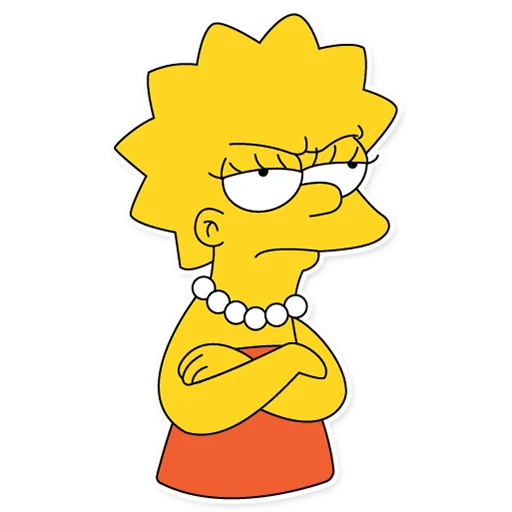 😠 Стикер «Lisa Simpson» для Telegram
