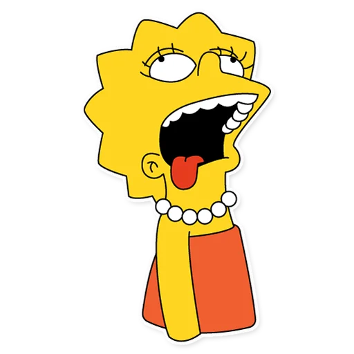 😖 Стикер «Lisa Simpson» для Telegram