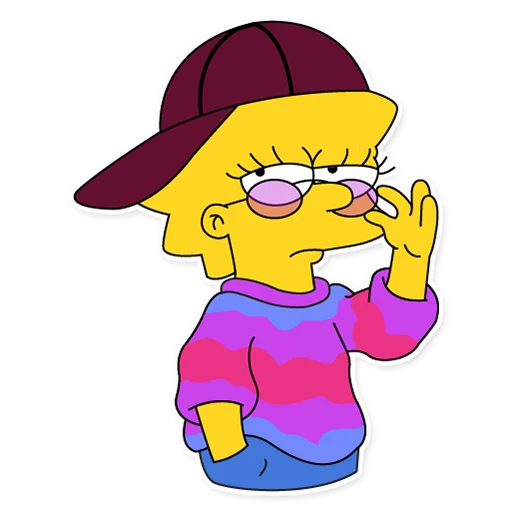 😎 Стикер «Lisa Simpson» для Telegram