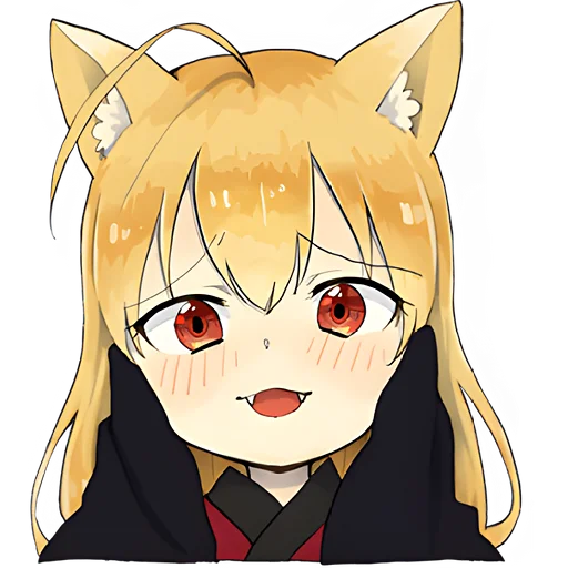🥹 Стикер «Лисичка тян» для Telegram