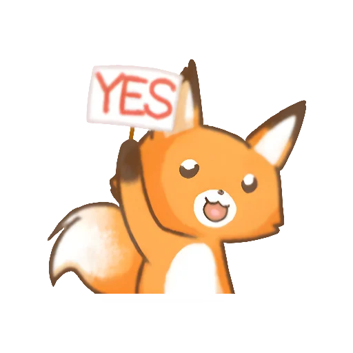 👍 Стикер «Лис Амперчик» для Telegram