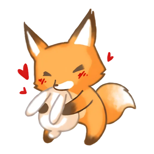 ❤️ Стикер «Лис Амперчик» для Telegram