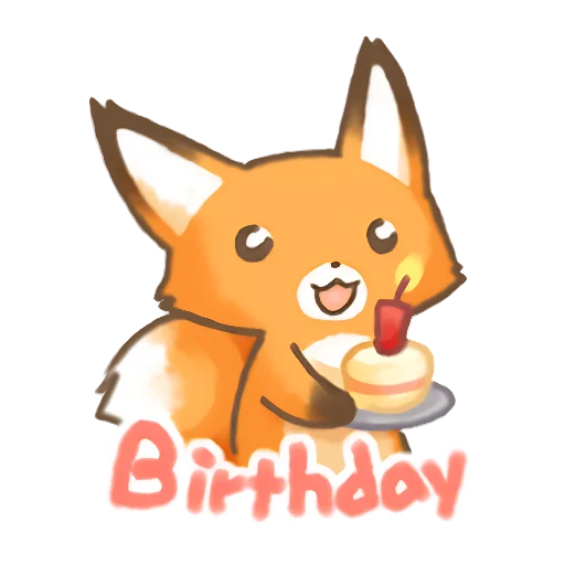 🥳 Стикер «Лис Амперчик» для Telegram