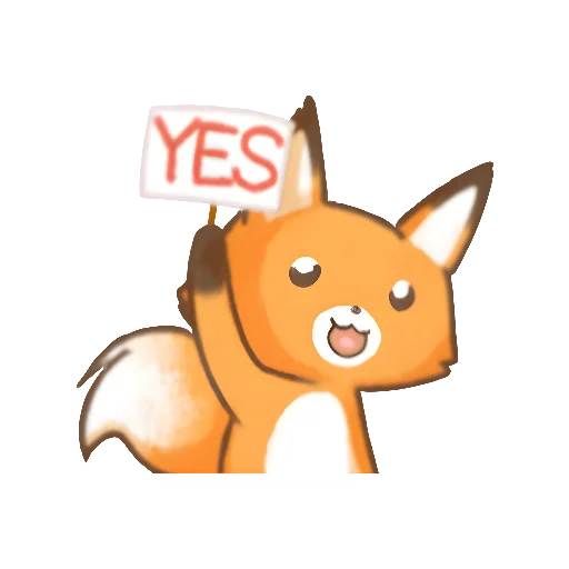 👍 Стикер «Лис Амперчик» для Telegram