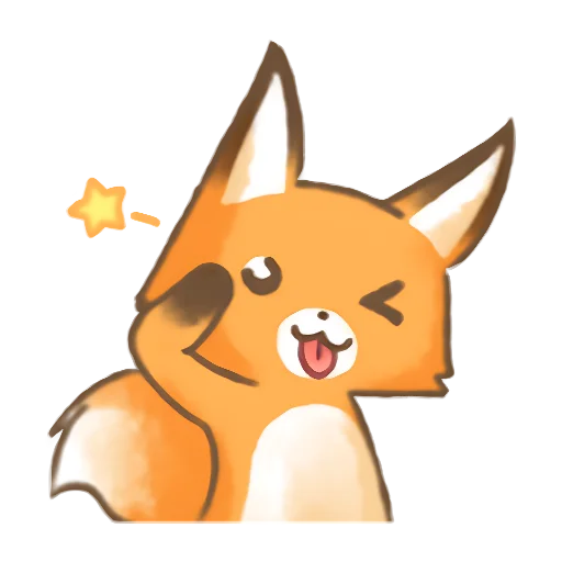 👋 Стикер «Лис Амперчик» для Telegram