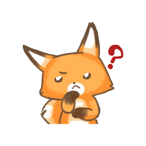 🤔 Стикер «Лис Амперчик» для Telegram