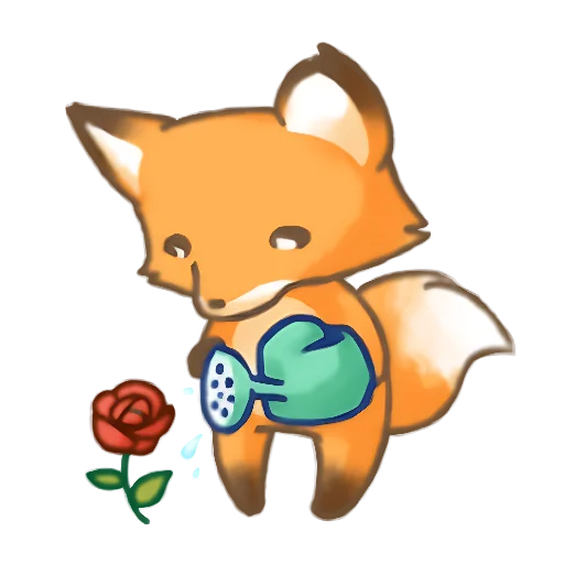 🥰 Стикер «Лис Амперчик» для Telegram