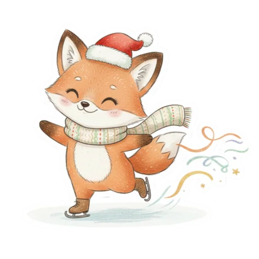 ⛸ Стикер «лисенок» для Telegram