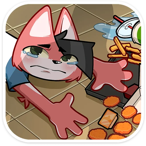 😵 Стикер «Лис Рис» для Telegram