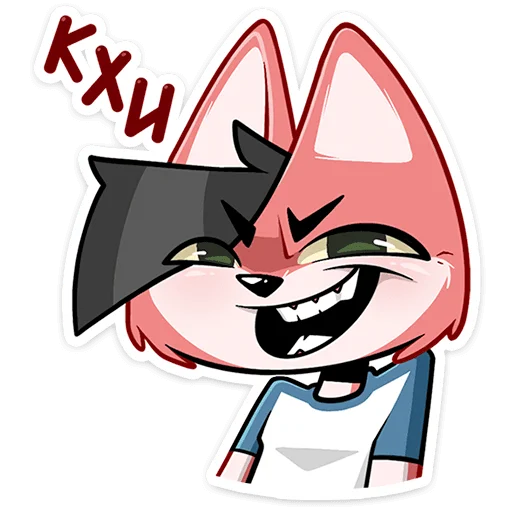 😈 Стикер «Лис Рис» для Telegram