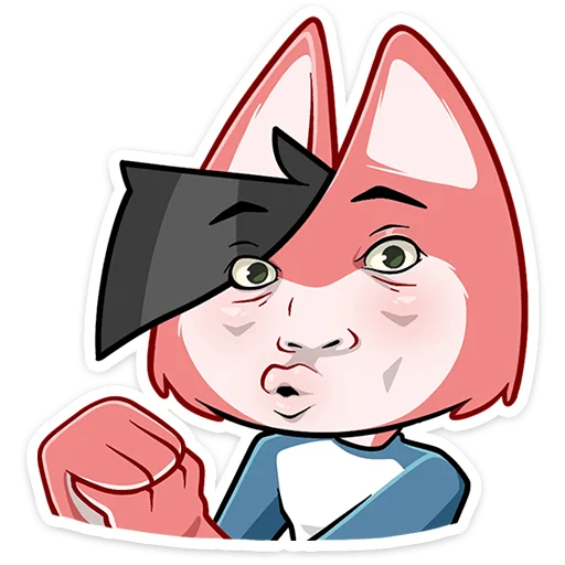 🥴 Стикер «Лис Рис» для Telegram
