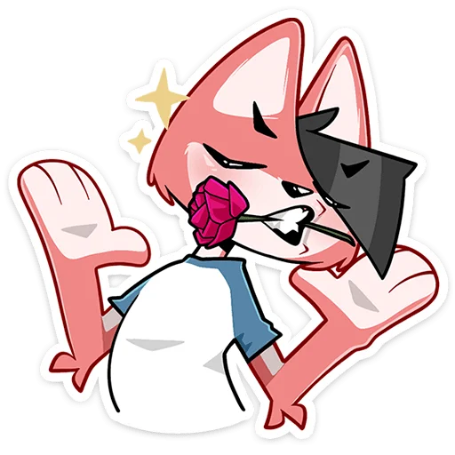 🌹 Стикер «Лис Рис» для Telegram