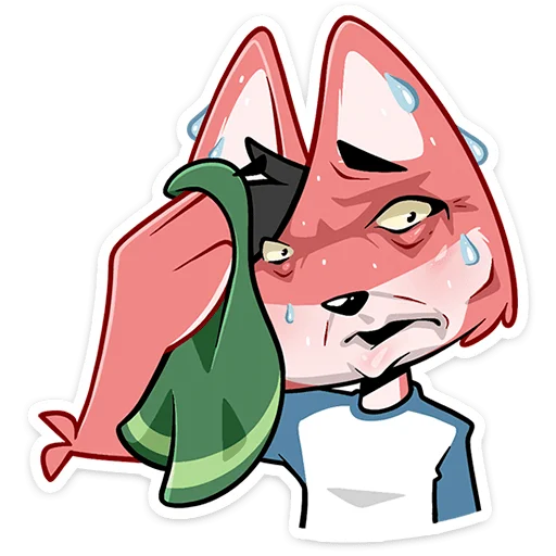 🥵 Стикер «Лис Рис» для Telegram