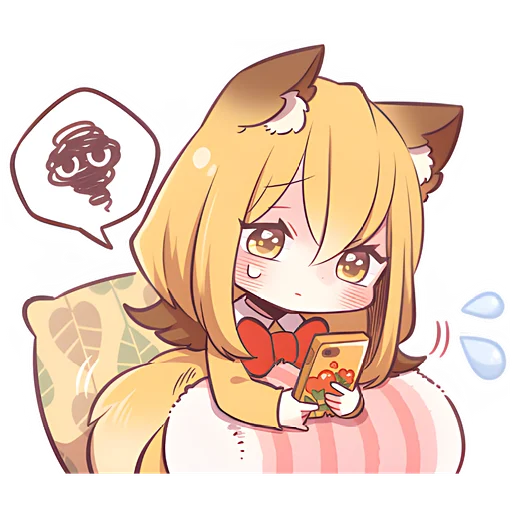 🧐 Стикер «Лиса-чан» для Telegram