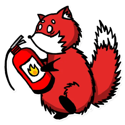 🧯 Стикер «Лисец» для Telegram