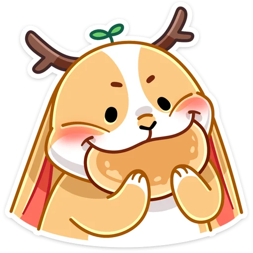 🍪 Стикер «Листочек» для Telegram