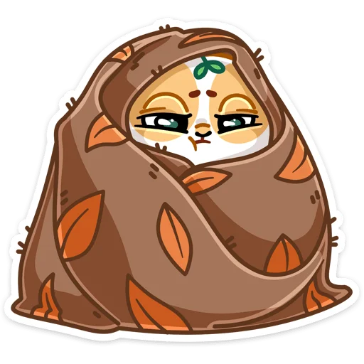 ☹️ Стикер «Листочек» для Telegram