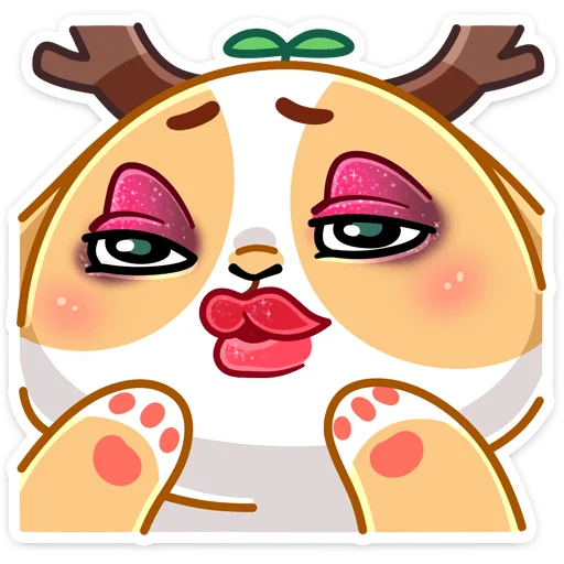 👄 Стикер «Листочек» для Telegram